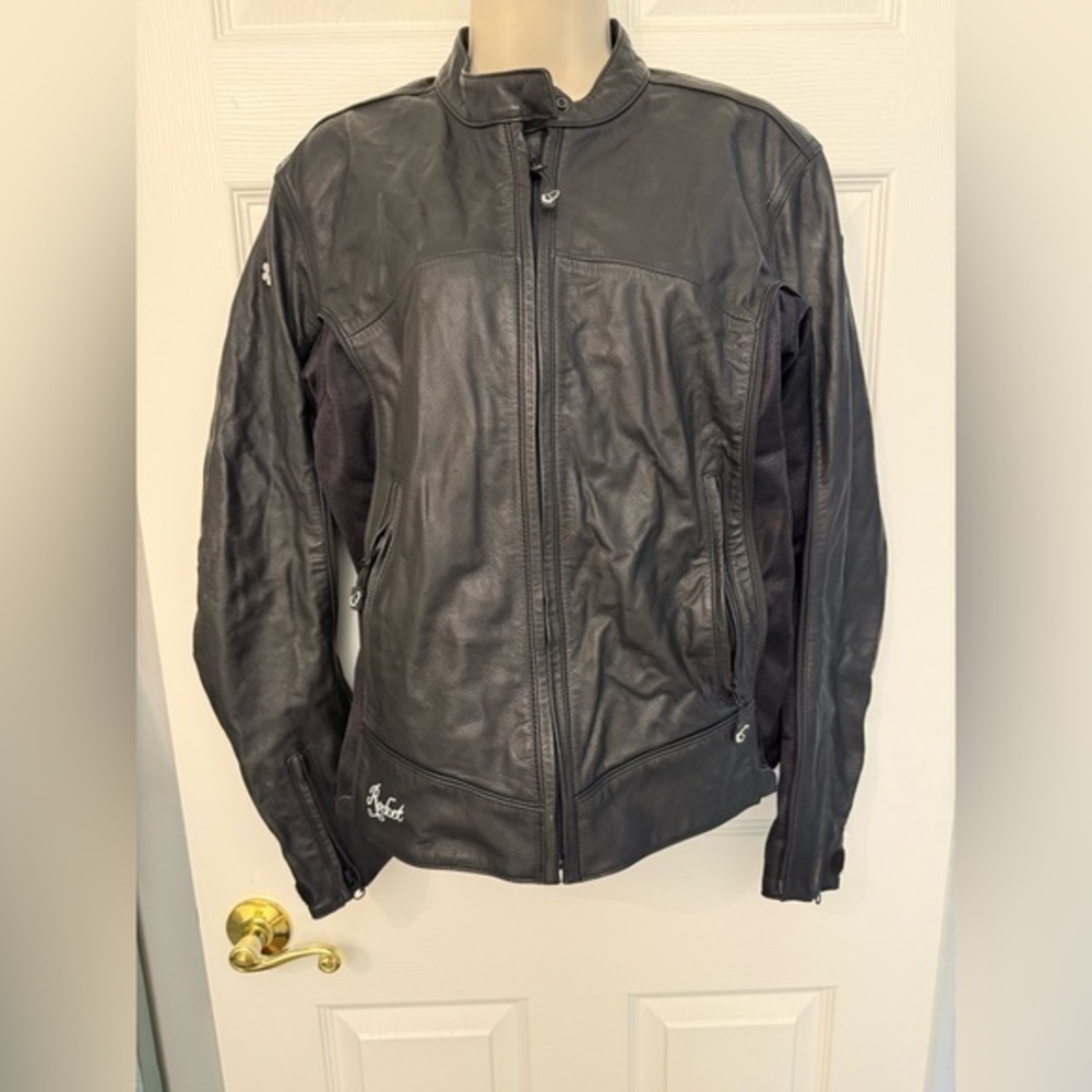 Joe Rocket Women’s Rocket Girl Leopard Leather Motorcycle Jacket - Medium | M